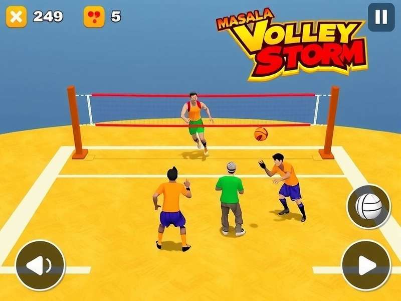Masala Volley Storm Gameplay Screenshot
